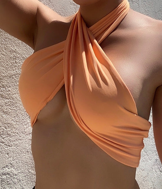 Verano Halter Top - Naranja